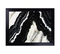 Black Marble Vol.2 | Lap Tray with Padded Cushion, Portable Surface with Bean Bag Base, Perfect Surface for Working, Crafting, TV Eating and Laptop Use