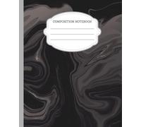 Black Marbled Composition Notebook Wide Ruled: Journal for Teens Girls Women School College Subjects Writing