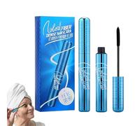 Black Mascara for Mature Women-Volumizing & Lengthening Waterproof Mascara,Smudge-Proof Enhancer for Aging Lashes,Fiber Mas/cara for Seniors with Thinning Lashes,Prime Mas/cara