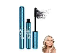 Black Mascara for Older Women, Volumizing and Lengthening Waterproof Mascara, Waterproof Mascara Black for Ageing Lashes, Smudge-Proof Long-Lasting Mascara for Mature Women (1PC)