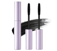 Black Mascara, Waterproof, No Clumping, Long Lasting Curly Hold, Suitable for Thin and Short Eyelashes, Tube Design for Daily Use, Natural Makeup Result. (2PC)