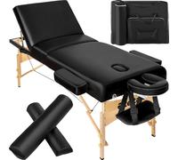 (black) Massage Table Bed Portable Folding with Carry Bag Tattoo Treatment Studio Couch