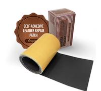 MastaPlasta Original Self-Adhesive Leather 150cm x 10cm, A Black