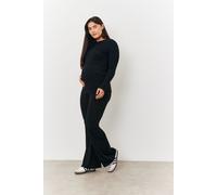 Black Maternity Kick Flare Leg Trouser In The Style Black 12