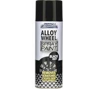 Black Matt Alloy Wheel Spray Paint 400ml - Quick Drying, Durable, Scratch Resistant, Easy to Use, Long-Lasting Finish
