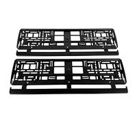 Black Matt Car Registration License Number Plate Surrounds Holders Frames Surrounds (Pair - 2 Pcs)