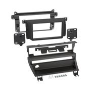 Black Matt Double DIN Radio Mounting Bezel Frame for BMW 3 Series E46
