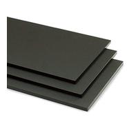 Black Matt Frost Colour Acrylic Sheet Plastic Material Panel Cut to Size (3mm, A3-297mm x 420mm)