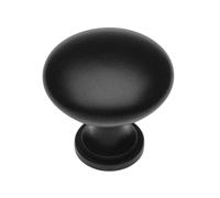 (Black Matt) Kitchen Cupboard Cabinet Door Drawer Round Knob Handle Terni by GTV 11 Colours