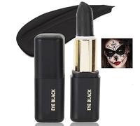 Black Matte Lipstick for Halloween Gothic Cosplay Makeup, Non-Stick Cup Velvet Waterproof and Long Lasting Lip Gloss Matte Lipstick (Black 06)