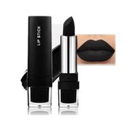 Black Matte Lipstick Velvet Black Lipstick Waterproof Long Lasting Halloween Lip Face Paint Stick For Zombie Clown Vampire Skeleton Cosplay