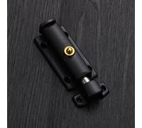Black Matte Spring Bolt Latch Stainless Steel 2.5mm Thick(Black 3inch)