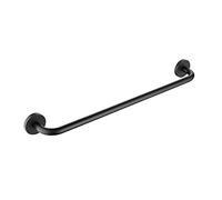 Black Matte Stainless Steel Wall-Mounted Bathroom Single Towel Bar,60cm Towel Rack,Bathroom Hardware Accessories