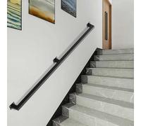 Black MatteRailing KitComplete Set for Indoor/Outdoor s WallMounted Handrail Easy Install Footrest Support (1.2m)