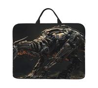 Black Mechanical Dragon Notebook Carrying Case With Handle Laptop 14 Inch Computer Sleeve For Women Men Padded Cover Laptop Bag
