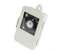 Black Mechanical Timer Switch, TB330 30A250VAC DIN Rail Programmable Timer Switch Mechanical 24 Hour Cycle Timer For Electrical