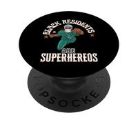 Black Medical Residents Are Superheroes Appreciation Gift PopSockets Adhesive PopGrip