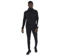 (Black, Medium) Brave Soul Salzberg Side Stripe Quater Zip Trackisut Set