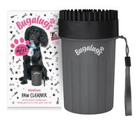 (Black, Medium) Bugalugs Dog Paw Cleaner Paw Washers For Dogs. A Portable Shower Paw Cleaner For Dogs & Cats. Foot Washer is an Essential Paw Washer Dog Walking
