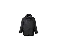 (Black, Medium) Portwest Rain Jacket