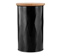 Rhombus Black Medium Storage Canister - Black