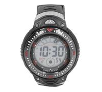 Black Men Digital Sports Watch LED Backlight Military Stopwatch Countdown 12 24 Hours Large Screen Multifunctional Outdoor Sport for Men Black Rubber Strap Stainless Steel Case