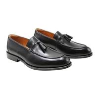 Black Mens Loafers Formal Dress Shoes Slip On Business Casual Comfortable Leather Shoes Elegant Office Activities Fine Craftsmanship(Deep Purple_10.5)