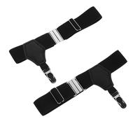 Black Men's Sock Suspenders Adjustable Socks Garters for Dress