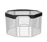Black Mesh Cover For 24inch Dog Playpens Escape Dogs Playpen Cover Oxford-Cloth Rip-stop & Sunshades Cover Pet Playpen Mesh Top