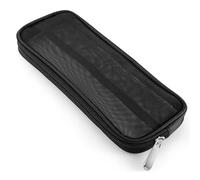 Black Mesh Makeup Brush Bag Case Holder Organizer Small Cosmetic Pouch Travel Toiletry Bag Pencil Case Makeup Artist Storage Bag