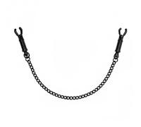 Black Metal Adjustable Nipple Clamps With Chain