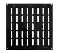 Black Metal Air Vent Grille / 300mm x 300mm / with Shutter Flat Louvre Duct Cover/Powder Coated