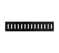 Black Metal Air Vent Grille/ 500mm x 100mm/ with Shutter Flat Louvre Duct Cover