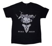 Black Metal Back Print T-Shirt Venom Black M