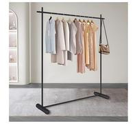 Black Metal Coat Rack - Stylish Floor Hanger for Bedroom, Living Room, Clothing Store - 100 x 40 x 170 cm, & Space-Saving Design