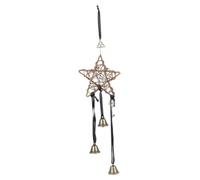 Black Metal Craft Pendant Hanging Blessing Bell Home Decor