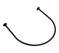 Black Metal Curt Ring - U-Shaped Room Divider - Wall-Mounted Tie 100x100 cm Perfect for Studio Spaces Dressing Rooms and Privacy Solutions