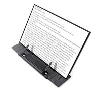 Black Metal Desktop Document Book Holder with 7 Adjustable Positions (Black2)