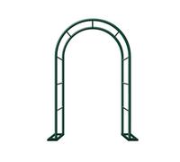 Black Metal Garden Arch for Climbing Plants Pergola Trellis Wedding Arbor in Green Brown White Width Options 80 120 140 160 260 280 cm (L140xW40xH230 cm)