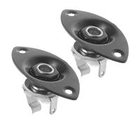 Black Metal Guitar Jack Plates Output Socket Plate