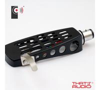 BLACK Metal Headshell (HS-13) - replacement for turntable tonearm - THAT'S AUDIO