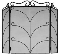 Black Metal Heavy Large Ornate Firescreen