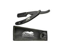 Black Metal Matte Finish Cut Throat Single Edge Blade Shaving Razor