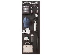 Black Metal Pegboard Wall Mount nizer with 10 Hoo - 100x60cm Tool STO for Worhop Craft Room Kitchen - Display Board for Efficient nizat