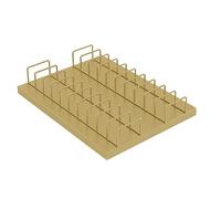 Black Metal Porcelain Tile Storage Rack - Large Floor Display Stand with Waterfall Design for Tiles - All-in-One Organizer for Warehouses & Retail Stores