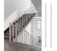 Black Metal Railing for Indoor & Outdoor Use 85cm - Home Safety Solution for Enhanced Security & Style and Stylish Guardrail for Staircases & Balconies