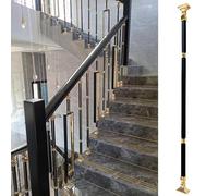 Black Metal Railing Post for Balcony Porch & Deck Decor - Interior Balusters with 270° Connector & Screw Kits - Perfect for Hotels & Modern Spaces