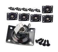 Black Metal Rectangular Output Jack Plate for Electric Guitar