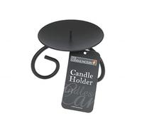Black Metal Scroll Candle Holder | Black | 1pc