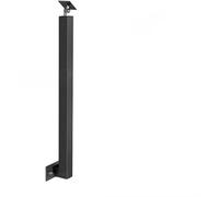 Black Metal Side Mounted Railing Pillar - Adjustable 270° Angle Bracket, Durable Balusters Post & Spindles for Decks, Steps & Outdoor Garden Remodeling